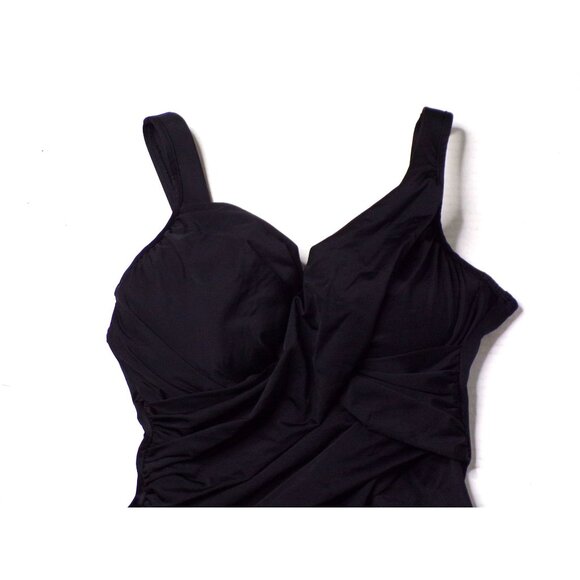 🆕 MIRACLESUIT Rock Solid Revele Slimming One Piece Swimsuit 14 Black - Picture 6 of 13